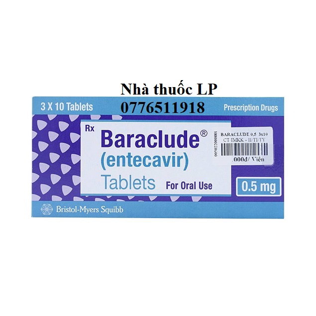 Thuốc Baraclude 0.5mg Entecavir điều trị virus viêm gan B (3)